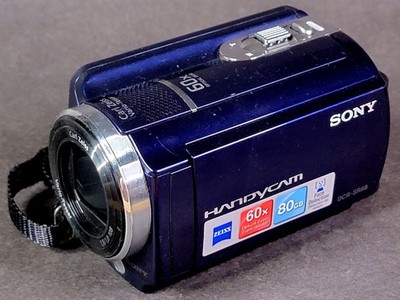 Sony Handycam DCR-SR68 Blue 80GB HDD 60x Optical Zoom Digital Camcorder