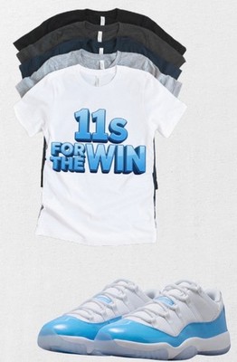 Jordan 11 Concord Matching T-Shirt University Blue | Custom Sneaker Match Tee