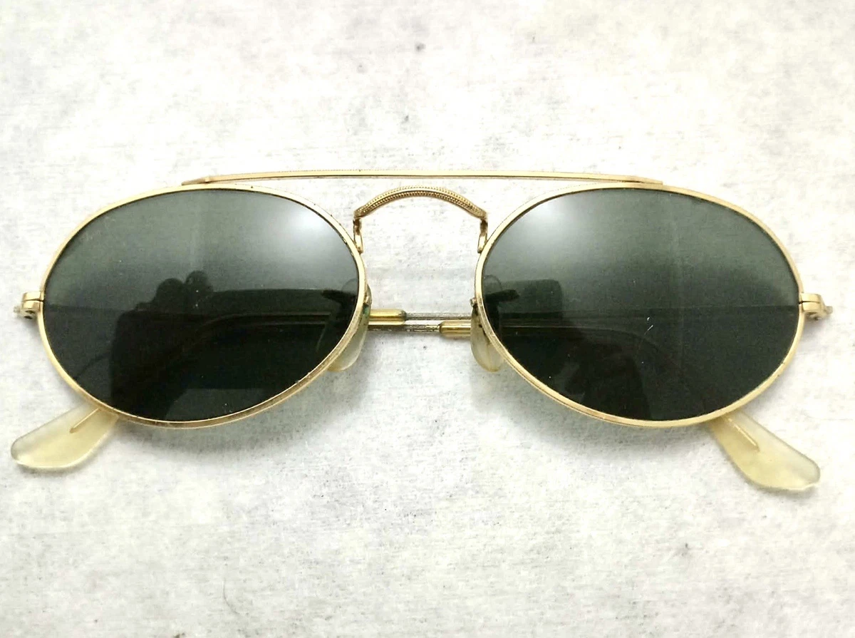 Ray-Ban Gold Oval Original Vintage Sunglasses for sale | eBay