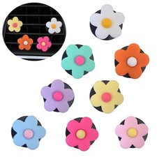 8 Pieces Flower Air Vent Clips Cute Car Decoration Car Air Freshener Clips Ai...