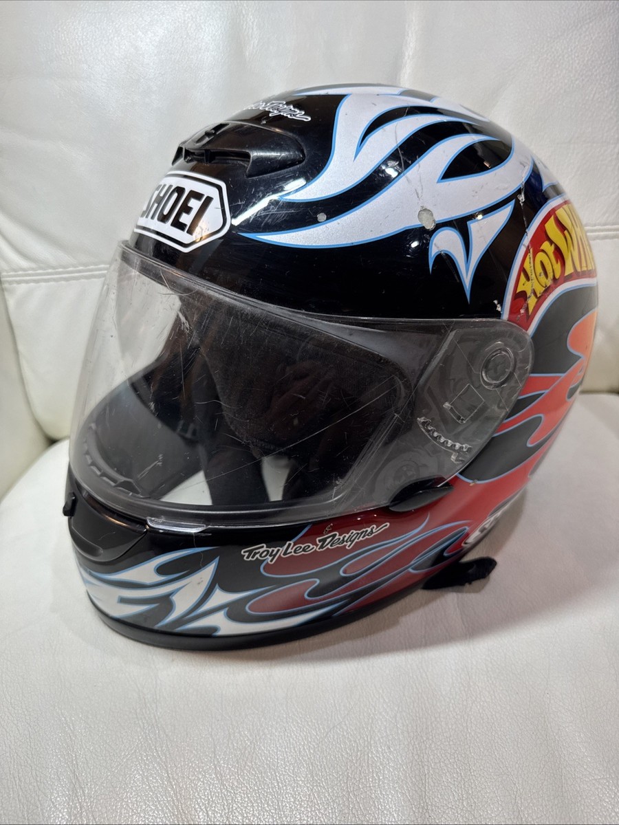 Shoei Hot Wheel 🔥 Motorcycle Helmet Troy Lee Designs Sz XL