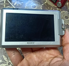SONY DSC-T90 12.1MP 4x Optical Zoom CCD Vintage Digital Camera Silver100 Working