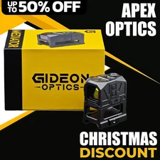 Gideon Optics Mediator Red Dot Multi-Reticle Sight 1x16mm 3 MOA Closed Emitter