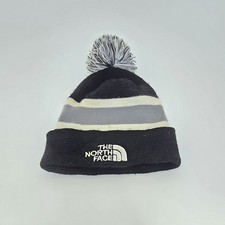 The North Face Black Wool Pom Beanie Unisex