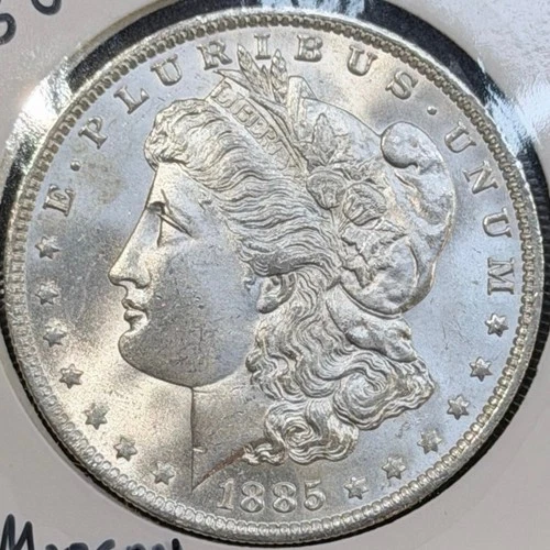 1885-O Morgan Silver Dollar AU/BU Strong Strike New Orleans $1