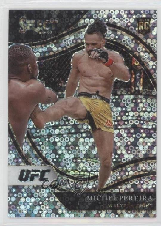 2021 Panini Select UFC Octagonside Disco Prizm Michel Pereira #262 0b5q