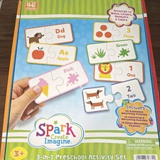 Spark Create Imagine 3-in-1 Alphabet  Language Preschool Puzzles 46pcs