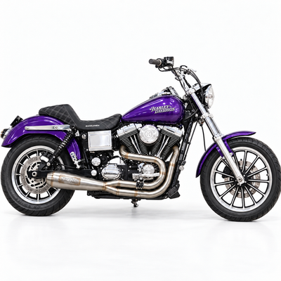 2 -1 Exhaust Pipes Muffler For Harley-Davidson Dyna FXD 99-17 | eBay