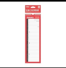 2026 Slim Month To View Spiral Bound Wall Planner Calendar (Ref-3801)