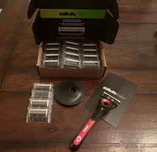 Gillette Labs Razor KANSAS CITY CHIEFS NFL + 16 Gillette Labs Blades + Stand NEW