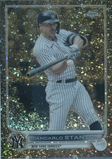 Topps 2022 Chrome Black Giancarlo Stanton 8 New York Yankees Baseball Card 12/50