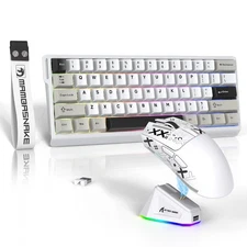 ATTACK SHARK X11 Mouse and X60 HE Keyboard Wireless Gaming Combo,Magnetic Swi...