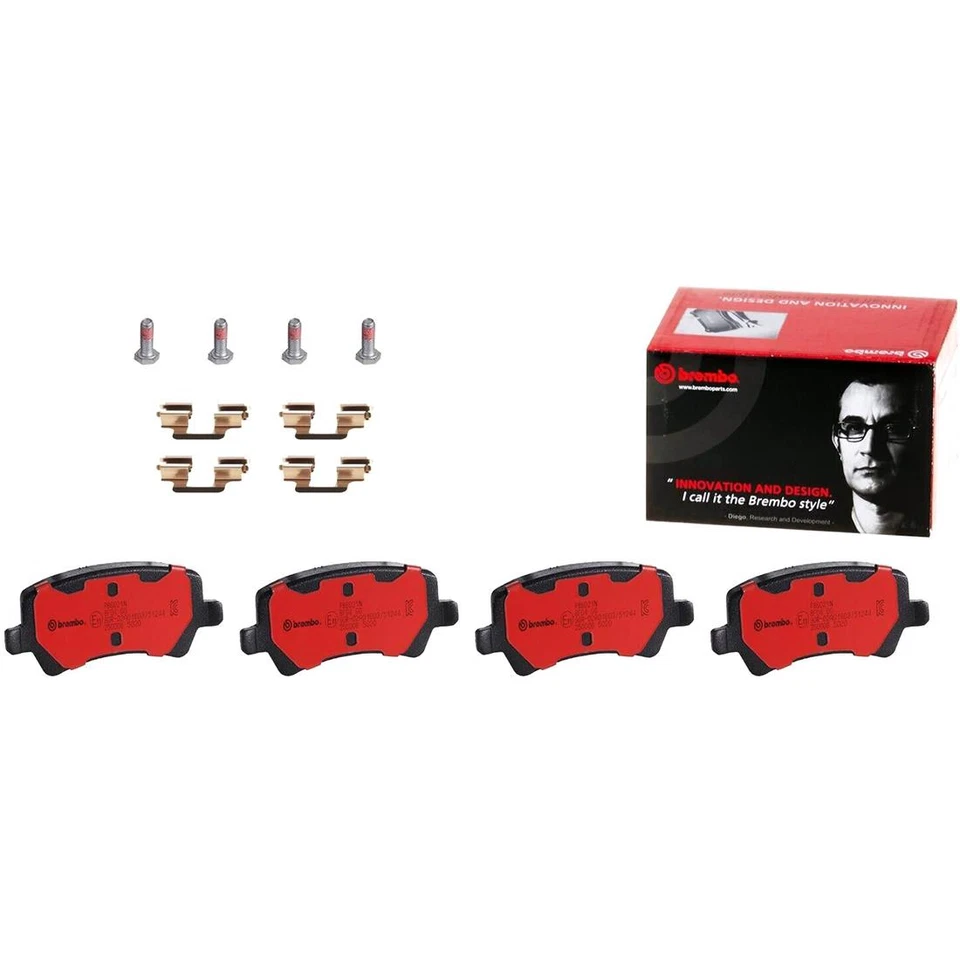 Juego de pastillas de freno de disco cerámicas traseras Brembo para Land Rover LR2 Volvo S60 S80 V70 XC60 Foto 2 de 4