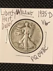 1935-D Liberty Walking Half Dollar  VG