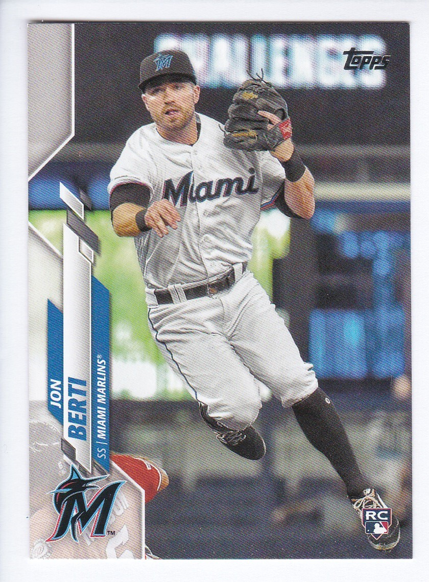 2020 Topps Series 2 #693 JON BERTI RC Miami Marlins ROOKIE CARD