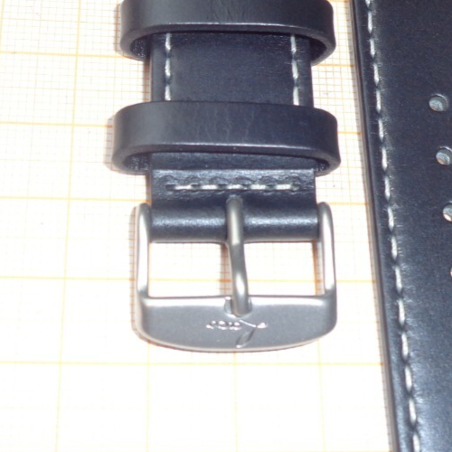 Skórzany pasek Laco czarny 20 mm do zegarka lotniczego itp. W idealnym stanie - Zdjęcie 2 z 3