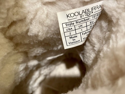Stivali corti Koolaburra by UGG Victoria foderati in lana marrone prezzo al dettaglio consigliato $ 65 ragazze taglia US 2 - Foto 5 di 6