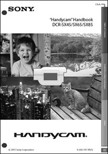 Sony DCR-SX45 DCR-SX65 DCR-SX85 Camcorder Operating Guide Manual