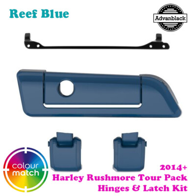 RARTS ATTACH＆GO Reef Blue Tour Pack Hinges Latch Kit fit 14+ Harley Electra