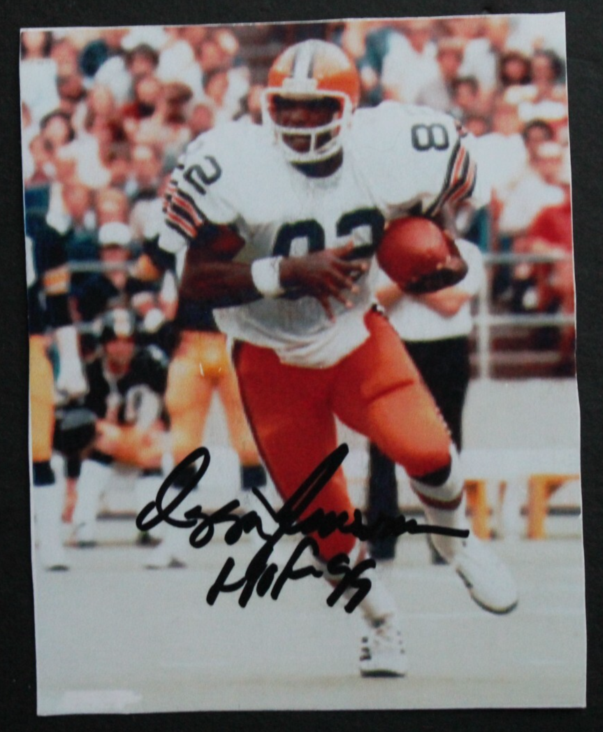 Ozzie Newsome Autographed Signed Cleveland Browns HOF 4x5 Football Photo 