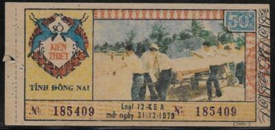Vietnam Dong Nai Province 50 Xu Lottery 31. 12. 1979