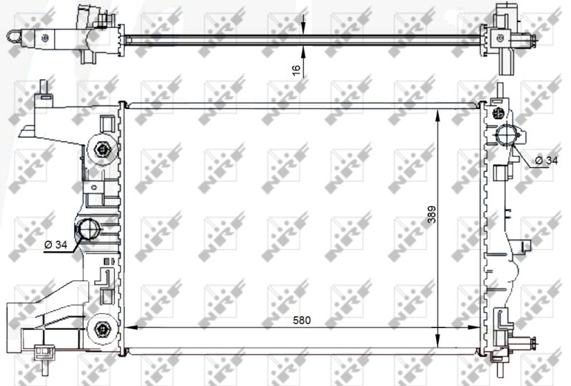 NRF 59144 Radiator, engine cooling for CHEVROLET
