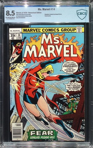 Ms. Marvel #14 (1978) CBCS 8.5 Newsstand Edition, Steeplejack, Dracula