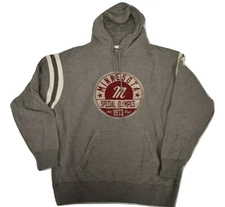 J. America Mens Minnesota Special Olympics Athletic Dept 1973 Hoodie New S, M
