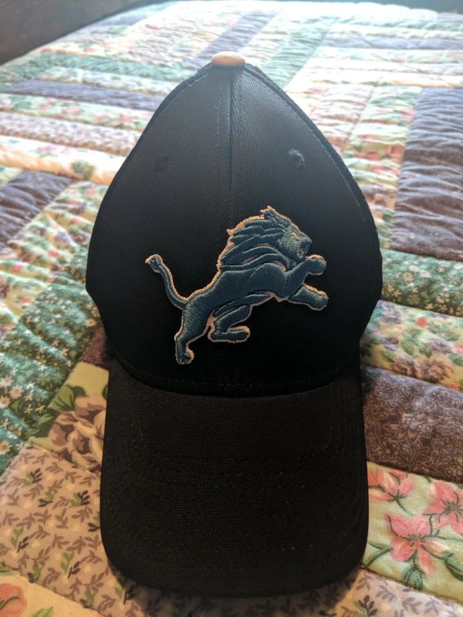 2010 Detroit Lions Black Reebok Sideline Hat Size S/M