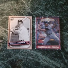 2 card Harlem Killebrew  Minnesota Twins MT CONDITION. Classics.  Collect a book