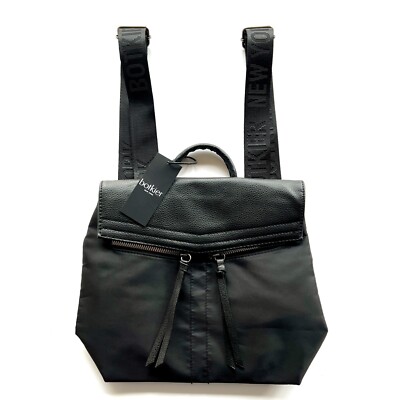 NWT Botkier New York Black Mini Trigger Backpack Nylon Faux  display picture 3