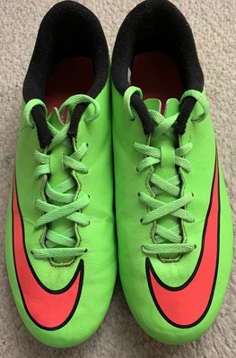 nike football boots green and orange