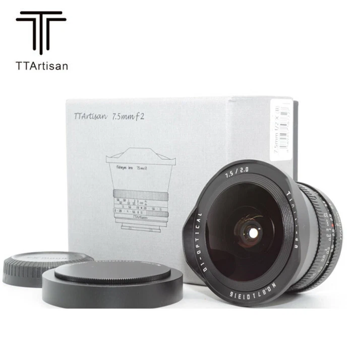 "Объектив ""рыбий глаз"" ручной TTArtisan 7,5 мм F2.0 для Canon Sony Fujifilm M4/3 с креплением L"  - Изображение 2 из 4