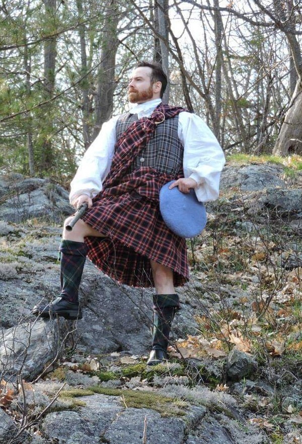 Kilt Escocés De Tartán Para Hombre – Falda Plisada Medieval Con Bolsillos, Vintage Y Gótica