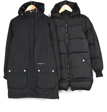 Peak Performance Women's Jacket Small 2in1 Filled With Down Long Hood