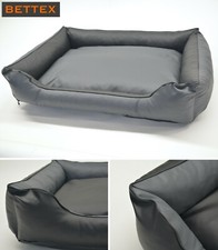 Hundebett 2 in 1 Wendebett Visco Orthopädisch Kunstleder Hundekissen Memory Foam