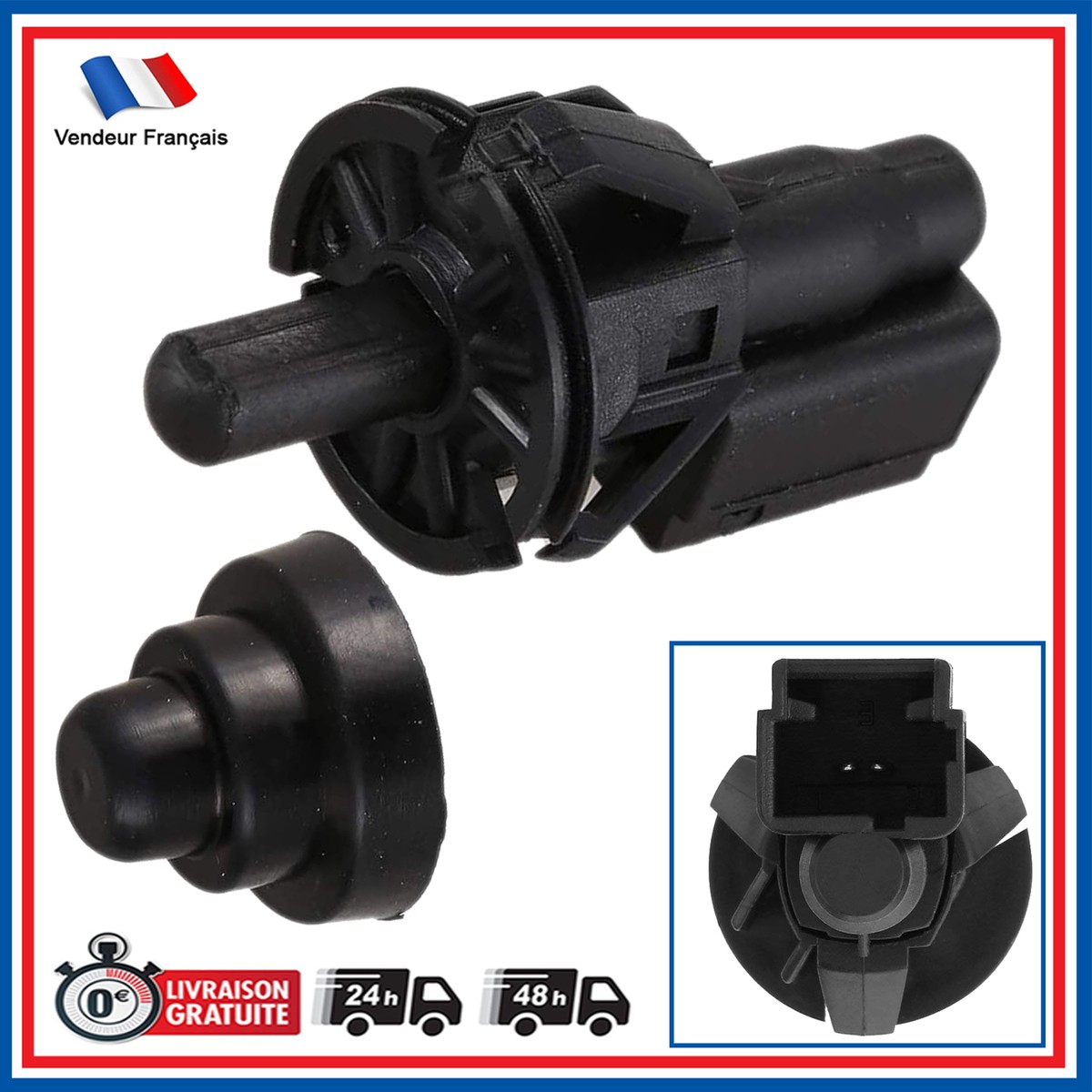 Contacteur De Portière Éclairage Plafonnier 5 Pins 12V – Compatible Duster Logan Sandero Clio Kangoo Scenic Megane Daily III IV V VI – Réf 7700427639 7700427640