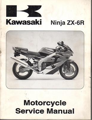 2000 KAWASAKI MOTORCYCLE NINJA ZX-6R SERVICE MANUAL P/N 99924-1254