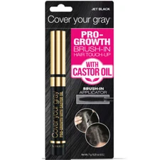 Cover Your Gray Pro-Growth Brush-in Hair Touch-up w Castor Oil - 4 Color Options