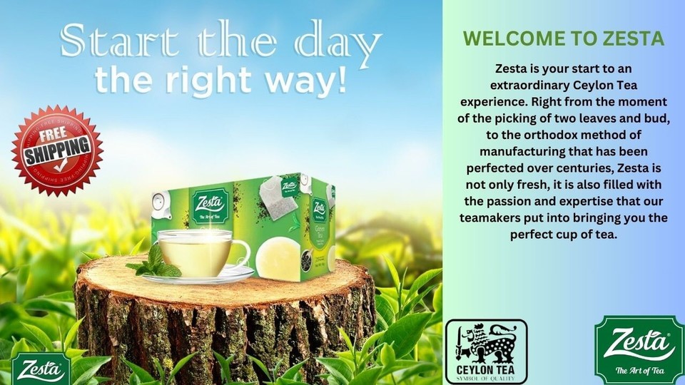 Zesta Ceylon Green Tea Best Tea for Fat burn Quality 100 Original, 25