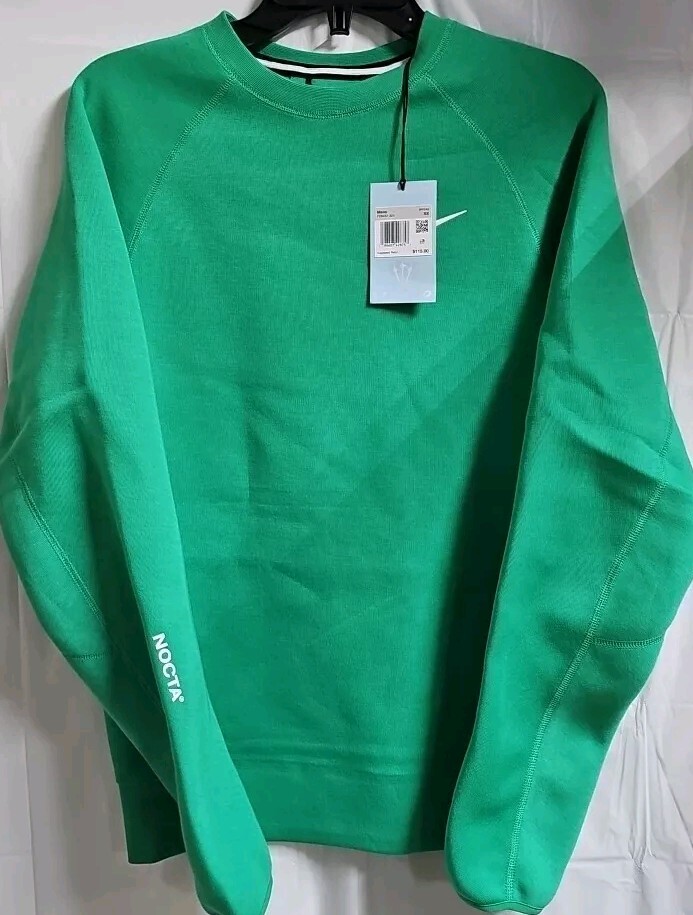 Nike NOCTA Tech Fleece Crewneck Sweatshirt - Size XSmall - Green