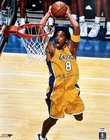 KOBE BRYANT #8 SIGNED LOS ANGELES LAKERS BASKETBALL 16X20 PHOTO PSA/DNA