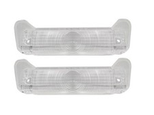 USA-Made! 1967 Chevy Impala Parking Light Lens, Clear - Pair New Trim Parts!