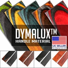 Dymalux Knife Handle Material - Layered Wood Scales (5.00in x 1.50in x 0.250in)