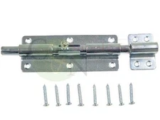 Slide Barrel Bolt Latch with Mounting Screws for Doors / Gates 5-3/4"