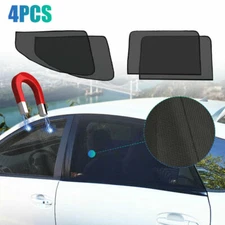 4Pcs Magnetic Car Window Sun Shade Cover Mesh Shield UV Protection Accessories