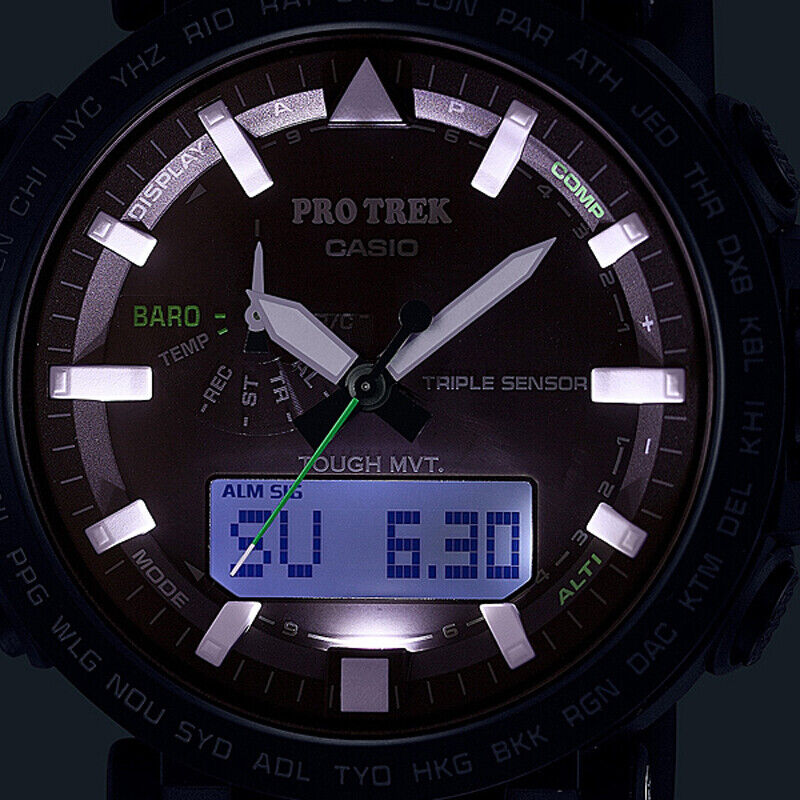 Casio Pro Trek PRW-6621Y-1JF BLACK Climber Line Solar Radio Casio Pro Trek PRW-6621Y-1JF BLACK Climber Line Solar Radio