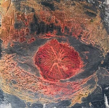 1988 Abstract Litho Geometric Cell Biology Eye Horror Gothic Vintage 80s Punk