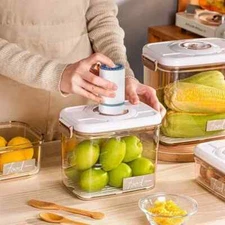 Vacuum Food Storage Box Fresh-Keeping Canister Sealed Storage Container Food New
