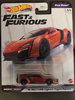 Hot Wheels 1:64 Fast & Furious W Motors Lykan Hyper Sport Model Car - GRL70 -...